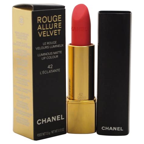 chanel rouge allure velvet 42 l'eclatante|chanel rouge allure velvet vie.